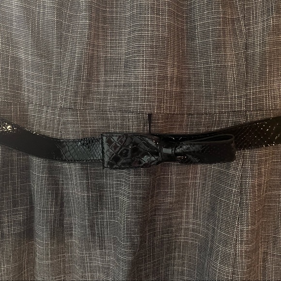 White House Black Market gray and black dress size 10 - Picture 2 of 2